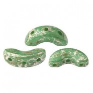 Les perles par Puca® Arcos kralen Opaque green turquoise new picasso 63130/65400